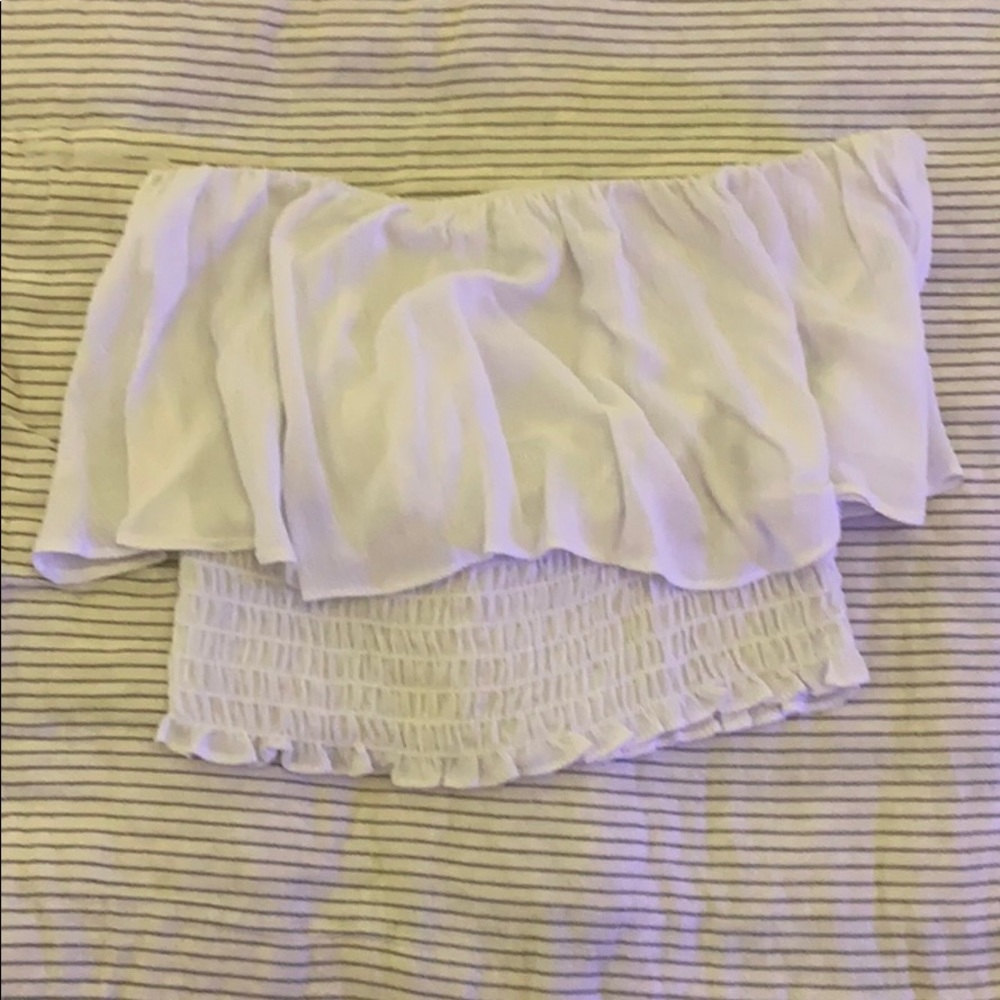 Jolie Flowy white tube top